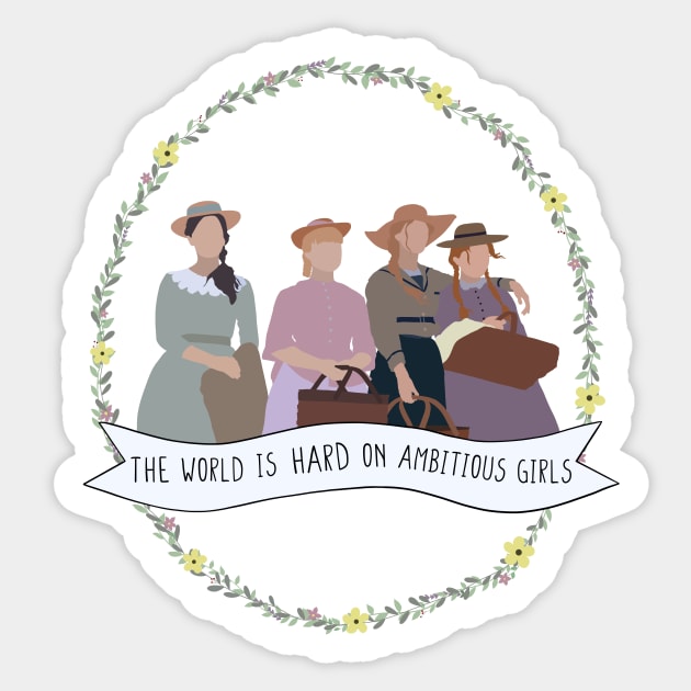 Minimalist Little Women Sticker by erinrianna1